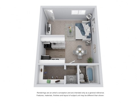Studio 3D Floor Plan